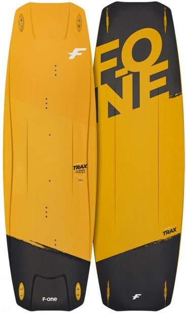 F-One Trax HRD Carbon Orange Twintip kiteboard - Telstar Surf