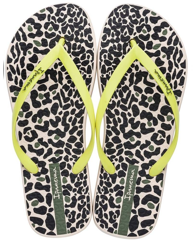 Ipanema Animal Print Yellow Women s flip flop Telstar Surf