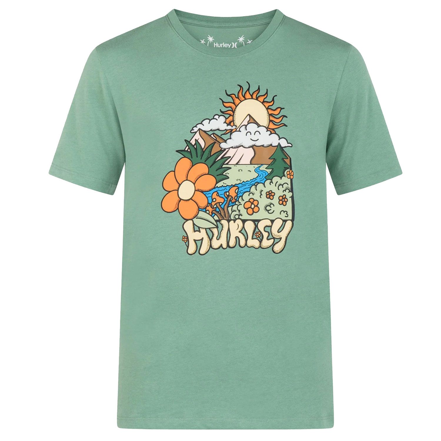 green hurley shirt