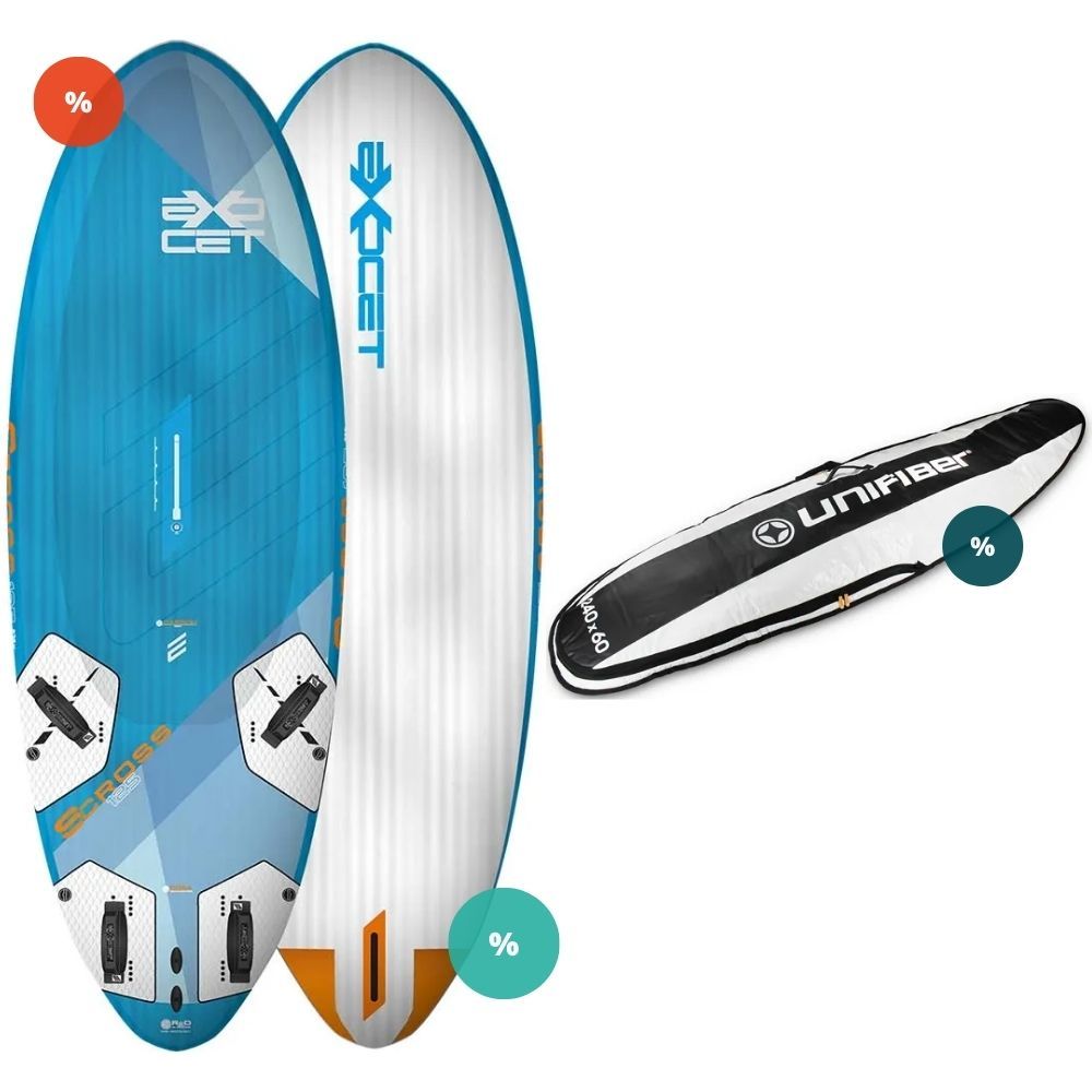 Exocet Scross V2 Carbon + Boardbag Pro Luxury Windsurf - Telstar Surf