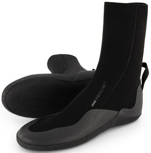 Ascan Fly 5 mm neopreenschoen met brede rubber voor RIST-bevestiging. Groot vlak tenenversterking. Flexibele zool. Blindsteeknaden, waterdicht verlijmd