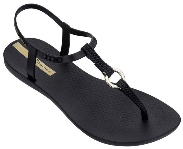 Ipanema Charm Black Women s flip flop Telstar Surf