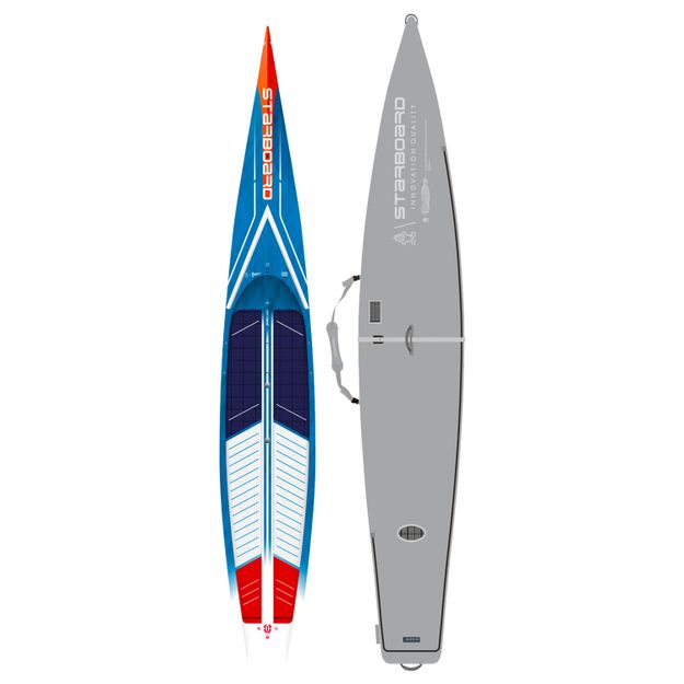 スポーツ 2019 STARBOARD SUP 12.6 x 21.5 SPRINT CARBON SANDWITCH Sprint Paddleboard Flatwater Racing Board – Starboard